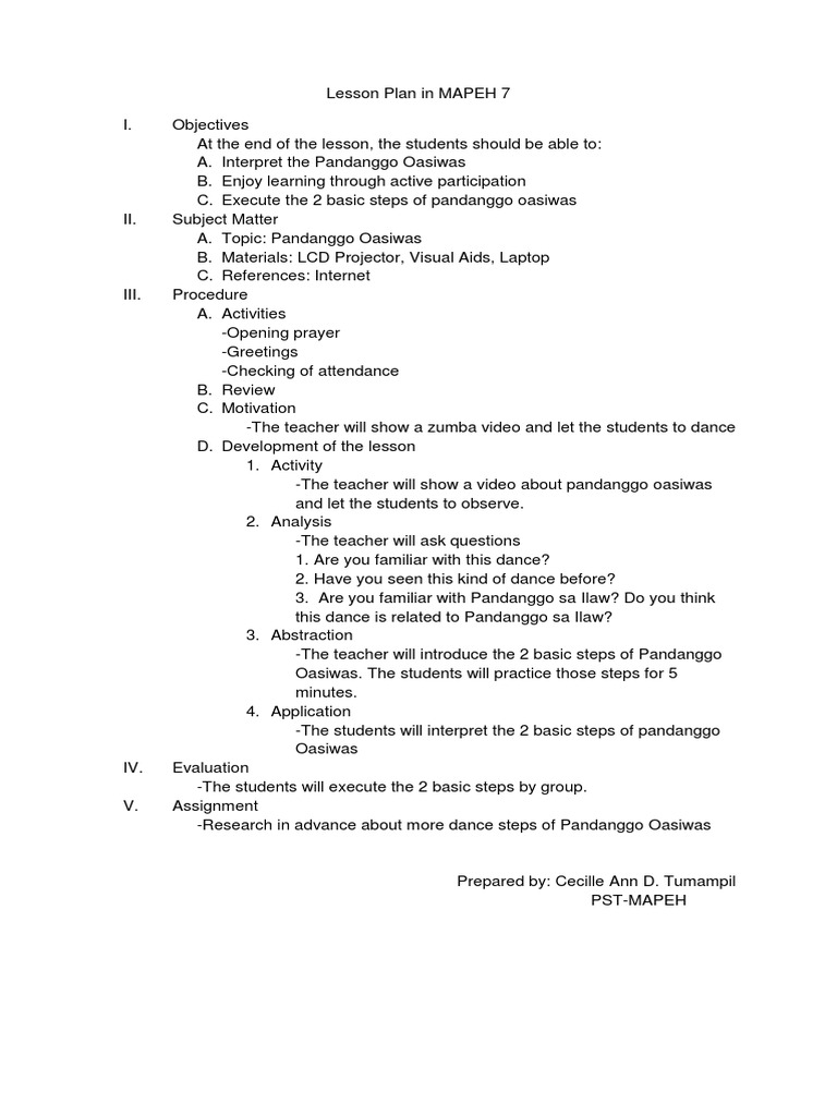 15 Final Lesson Plans Pdf Lesson Plan Abstraction