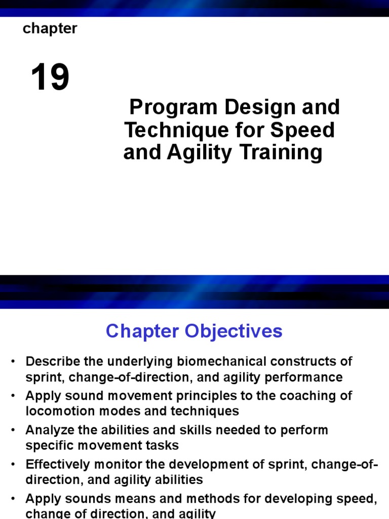 Designing Training Programs to Develop Speed, Change of Direction, and ...