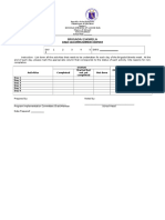 BE Form 6 DAILY ACCOMPLISHMENT REPORT