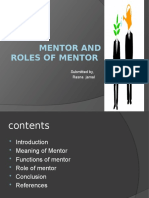 Mentor and Roles of Mentor