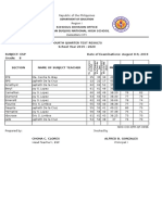 test result with graph Summary 2019-2020 1st - 3rd