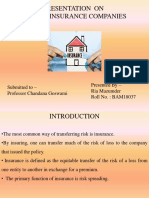 Role of Insurance