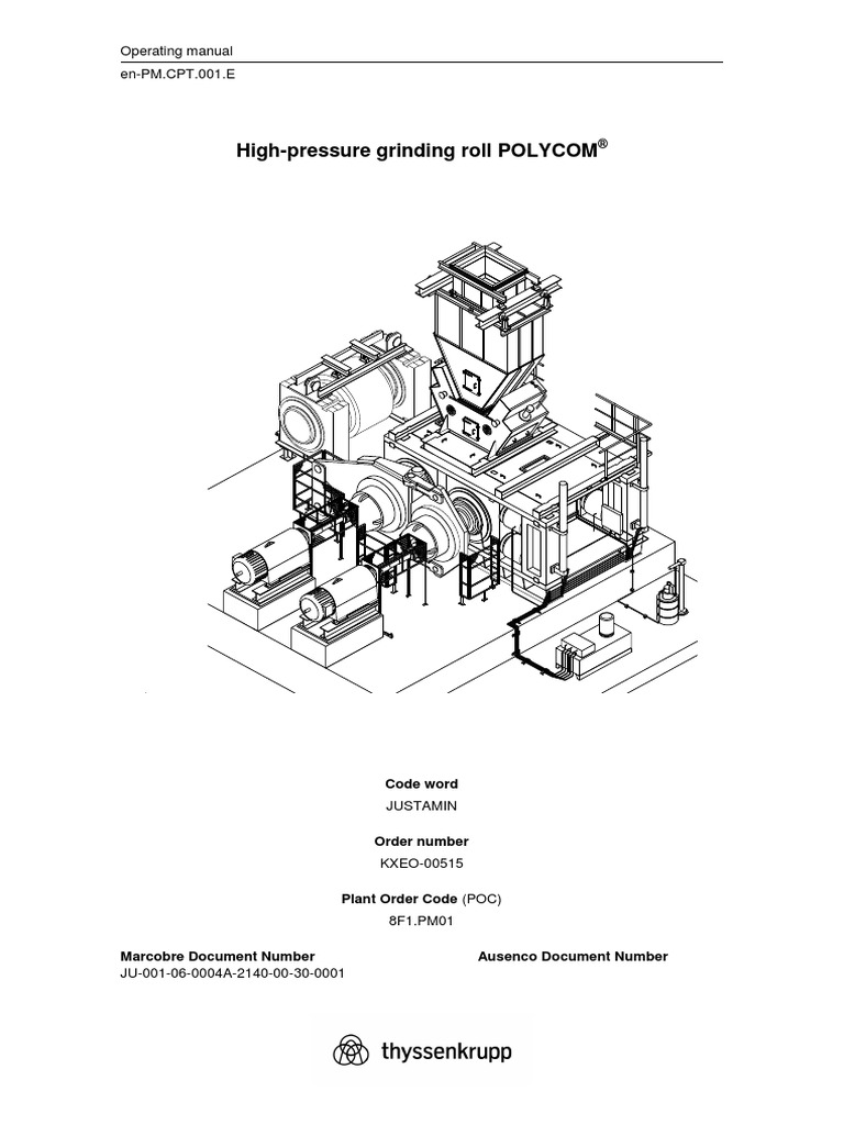 01 - High-Pressure Grinding Roll POLYCOM® PDF | PDF | Personal ...