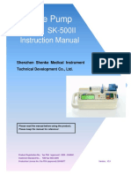 SK-500II Syringe Pump Instruction Manual
