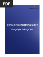 Opmanager Plus Product Information Sheet 1