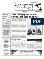 Old Northeast Neighborhood News - December 2005