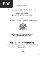 Seminar Report Electronic Sensors