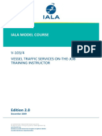 IALA Model Course V 103.4 VTS On The Job Training Instructor