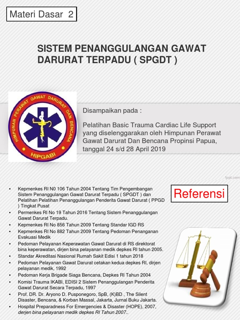 Konsep SPGDT dalam Penanggulangan Darurat | PDF