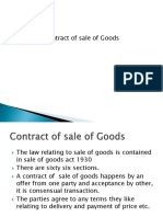 Contract of Sale of Goods Summary