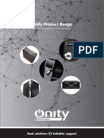 Onity Product Range. Discover Security & Efficiency in A World of Connectivity