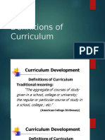 Curriculum Definitions 1