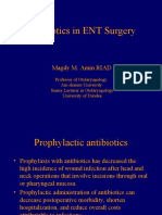 Antibiotics in ENT Surgery: Magdy M. Amin RIAD