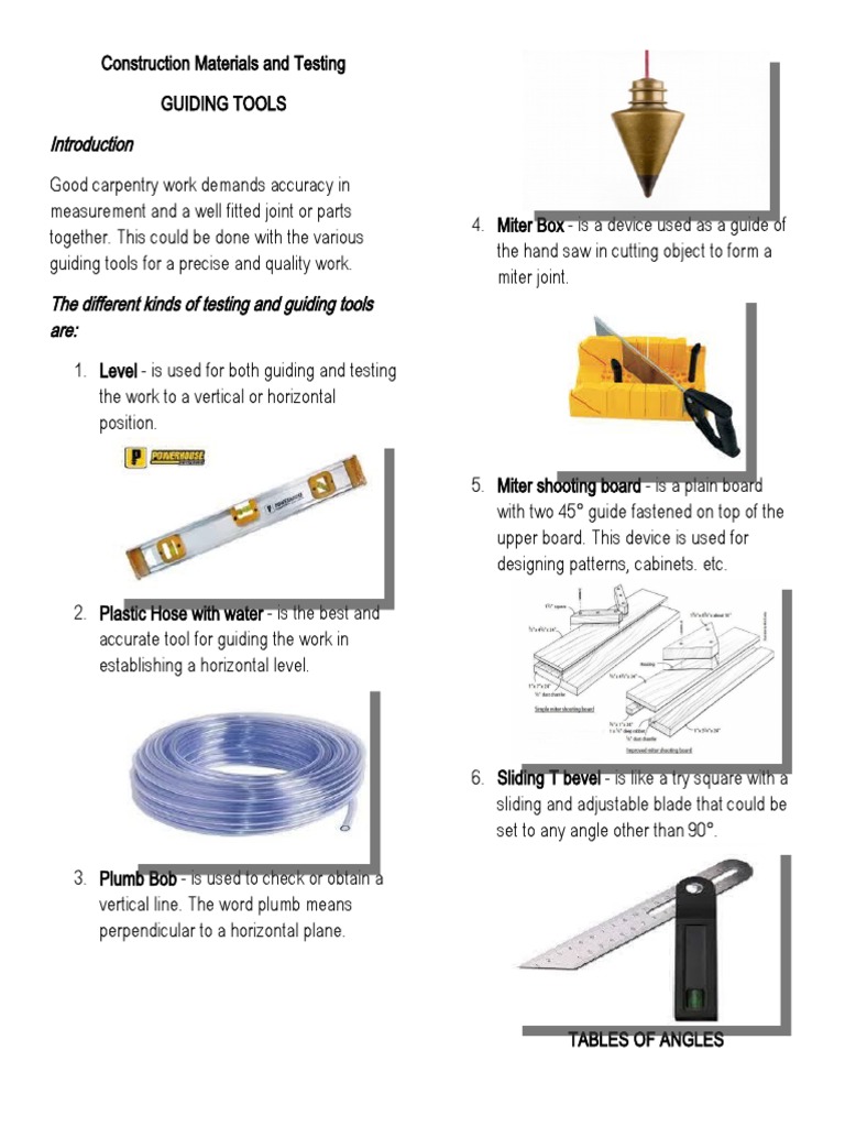Guiding Tools | PDF | Tools | Angle