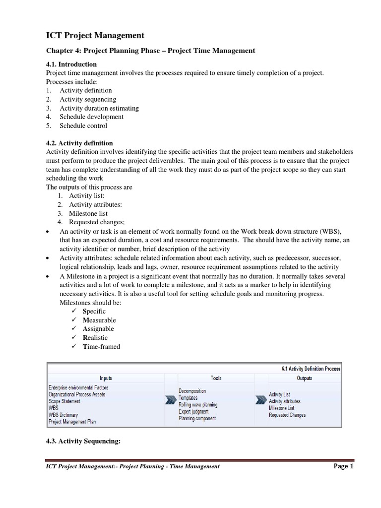 Project Planning and Time Management | PDF | Project Management ...