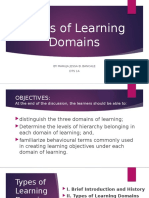 Bancale - Types of Learning Domains