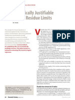 Statistically Justifiable Visible Residue Limits (M. Ovais, PharmTech, 2010) PDF