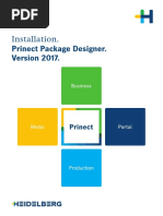 Prinect Package Designer 2017 - Installation EN