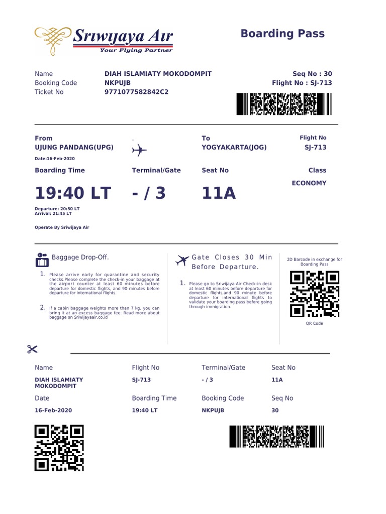 sriwijaya air baggage