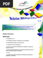 Boletim Bibliográfico n.º 2 - Direitos  Humanos