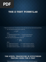 Z-Test Formula