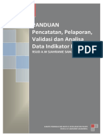 Panduan Pelaporan Validasi Analisa Indikator Mutu