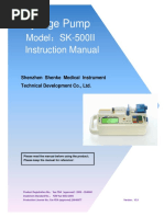 SK-500II Syringe Pump Instruction Manual PDF