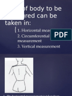Parts of Body To Be Measured Can Be