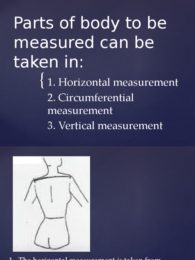 Parts of Body To Be Measured Can Be PDF
