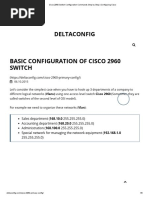 Cisco 2960 Switch Configuration Commands Step by Step - Configuring Cisco