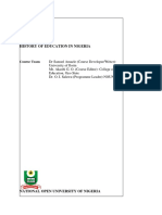 Edu 714 History of Education in Nigeria PDF