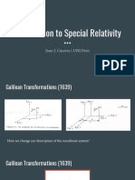 Introduction To Special Relativity