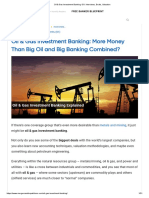 Oil & Gas Investment Banking 101 - Interviews, Deals, Valuation
