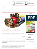 Dimensionamiento óptimo conductores eléctricos