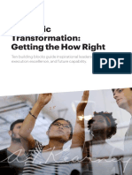 Strategic Transformation Getting The How Right