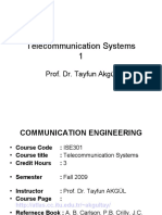 Telecommunication Systems Course Overview