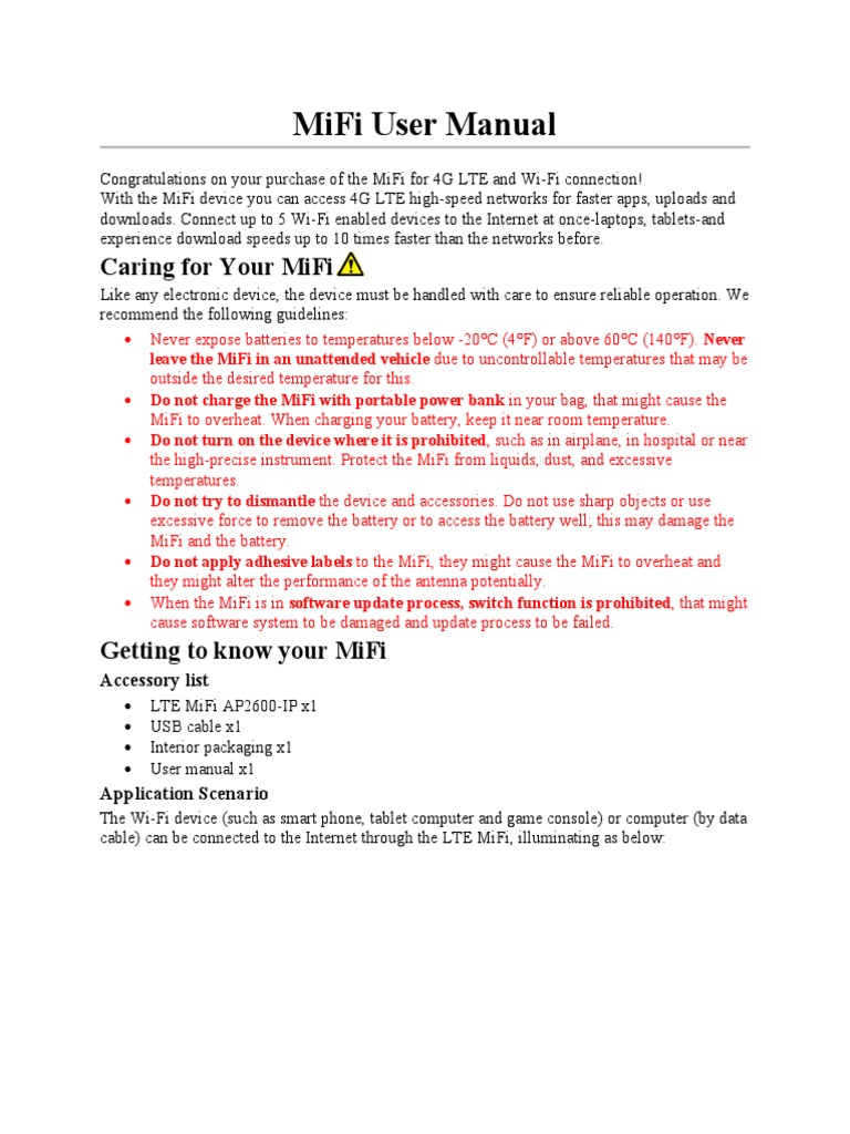 MiFi User Manual Bordoh | PDF | Wi Fi | Personal Identification Number