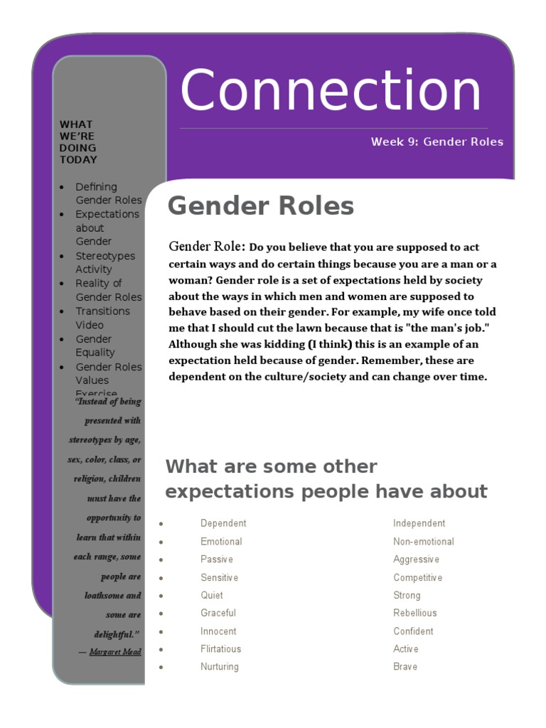 Understanding Gender Roles and Stereotypes | PDF | Gender Role ...