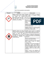 Ficha de Seguridad de Reactivos Químicos