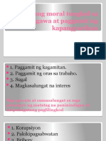 Mga Isyung Moral Tungkol Sa Pagggawa at Paggamit NG Kapangyarihan