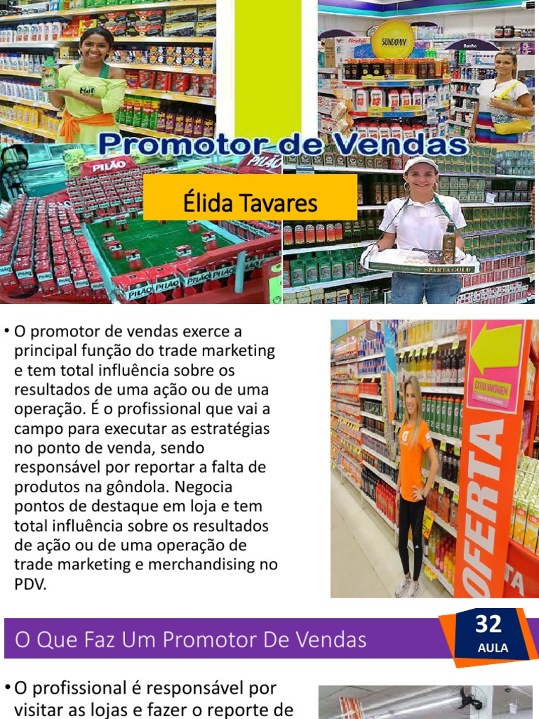 Aula 32 Promotor de Vendas | PDF | Merchandising | Marketing