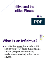 The Infinitive Verb Advanced
