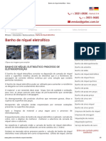 Banho de Níquel Eletrolítico - Artec PDF