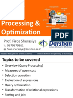 Query Processing & Optimization Overview