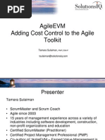 Agile Earned Value Management Workshop)