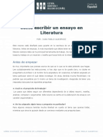 Ensayos Literatura PDF