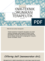 Teknik-Teknik Komunikasi Terapeutik