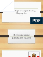 Ang Pagbabago Sa Silangan at Timog Silangang Asya