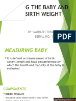 Measuring Baby and Low Birth Weight