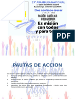 Informe Accion Catolica - Xxvii Asamblea Nacional 2019